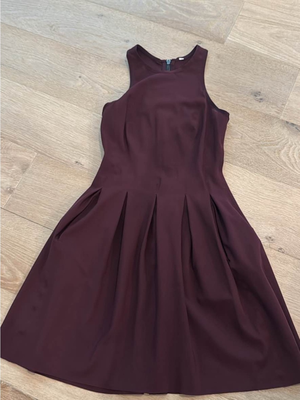 lululemon athletica Sleeveless Fit-and-Flare Dress in Burgundy
